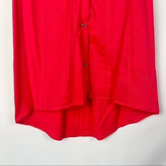 Chelsea & Violet Lollipop Red Button Down Tank Top XS - Picture 4 of 4
